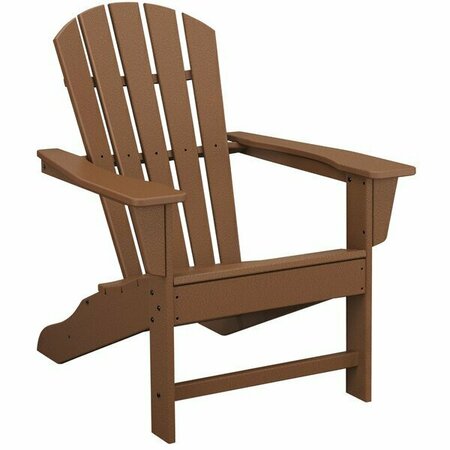 POLYWOOD Palm Coast Teak Adirondack Chair 633HNA10TE